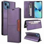 For iPhone 15 Plus / 14 Plus GQUTROBE G01 RFID Anti-theft Leather Phone Case(Purple)