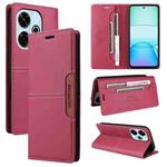 For Redmi 13 4G GQUTROBE G01 RFID Anti-theft Leather Phone Case(Red)