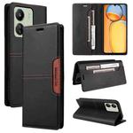 For Redmi 13C GQUTROBE G01 RFID Anti-theft Leather Phone Case(Black)