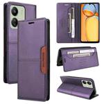 For Redmi 13C GQUTROBE G01 RFID Anti-theft Leather Phone Case(Purple)