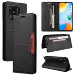 For Redmi 10C GQUTROBE G01 RFID Anti-theft Leather Phone Case(Black)