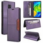 For Redmi Note 9S GQUTROBE G01 RFID Anti-theft Leather Phone Case(Purple)