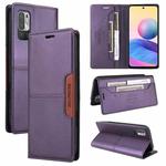 For Redmi Note 10 5G GQUTROBE G01 RFID Anti-theft Leather Phone Case(Purple)