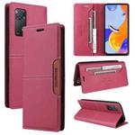 For Redmi Note 11 Pro Global GQUTROBE G01 RFID Anti-theft Leather Phone Case(Red)