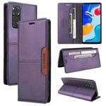 For Redmi Note 11S / 12S GQUTROBE G01 RFID Anti-theft Leather Phone Case(Purple)