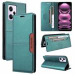 For Redmi Note 12 Pro 5G GQUTROBE G01 RFID Anti-theft Leather Phone Case(Green)