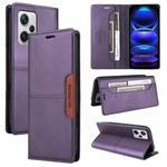 For Redmi Note 12 Pro+ GQUTROBE G01 RFID Anti-theft Leather Phone Case(Purple)