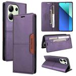 For Redmi Note 13 4G GQUTROBE G01 RFID Anti-theft Leather Phone Case(Purple)