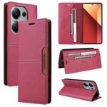 For Redmi Note 13 Pro 4G GQUTROBE G01 RFID Anti-theft Leather Phone Case(Red)