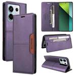 For Redmi Note 13 Pro 5G GQUTROBE G01 RFID Anti-theft Leather Phone Case(Purple)