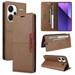 For Redmi Note 13 Pro+ GQUTROBE G01 RFID Anti-theft Leather Phone Case(Brown)