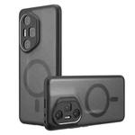 For Honor 300 Pro / 300 Ultra Armor MagSafe Precise Hole PC Hybrid TPU Phone Case(Frosted Black)