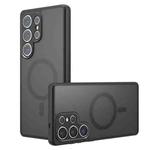 For Samsung Galaxy S25 Ultra 5G Armor MagSafe Precise Hole PC Hybrid TPU Phone Case(Frosted Black)