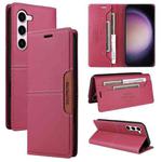 For Samsung Galaxy S23 5G GQUTROBE G01 RFID Anti-theft Leather Phone Case(Red)