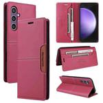 For Samsung Galaxy S24 FE 5G GQUTROBE G01 RFID Anti-theft Leather Phone Case(Red)