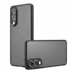 For Samsung Galaxy S25 Edge 5G Armor Precise Hole PC Hybrid TPU Phone Case(Frosted Black)