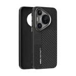 For Huawei Pura 70 Pro ABEEL 6D Micro Relief MagSafe Magnetic Phone Case(Carbon Fiber Black)