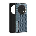 For Huawei Mate 70 ABEEL 6D Micro Relief MagSafe Magnetic Phone Case(Carbon Fiber Blue)