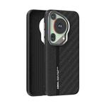 For Huawei Pura 70 Ultra ABEEL 6D Micro Relief MagSafe Magnetic Phone Case(Black)