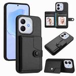 For Honor 400 Lite / X70i Button Card Bag RFID Anti-theft Phone Case(Black)