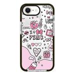 For iPhone 7 / 8 / SE 2020 2022 Simple Illustration Pattern Full Coverage Phone Case(Text Label B)