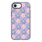 For iPhone 7 / 8 / SE 2020 2022 Simple Illustration Pattern Full Coverage Phone Case(Smiley Flower C)