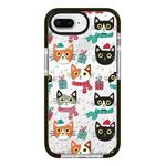 For iPhone 7 Plus / 8 Plus Simple Illustration Pattern Full Coverage Phone Case(Winter Cat)