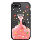 For iPhone 7 Plus / 8 Plus Simple Illustration Pattern Full Coverage Phone Case(Cute Little Heart A)