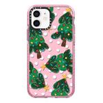 For iPhone 11 Simple Illustration Pattern Full Coverage Phone Case(Christmas Tree A)