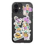For iPhone 11 Simple Illustration Pattern Full Coverage Phone Case(Summer Surfing C)