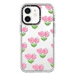 For iPhone 11 Simple Illustration Pattern Full Coverage Phone Case(Smile Flower A)