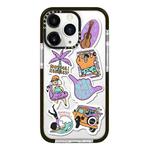 For iPhone 11 Pro Max Simple Illustration Pattern Full Coverage Phone Case(Summer Surfing B)