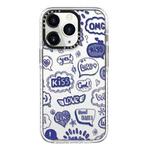 For iPhone 11 Pro Max Simple Illustration Pattern Full Coverage Phone Case(Text Label A)