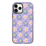 For iPhone 11 Pro Max Simple Illustration Pattern Full Coverage Phone Case(Smiley Flower C)