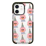 For iPhone 12 Simple Illustration Pattern Full Coverage Phone Case(Lady)