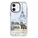 For iPhone 12 mini Simple Illustration Pattern Full Coverage Phone Case(Earlysnow A)