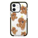 For iPhone 12 mini Simple Illustration Pattern Full Coverage Phone Case(Gingerbread Man)