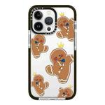 For iPhone 12 Pro Simple Illustration Pattern Full Coverage Phone Case(Gingerbread Man)