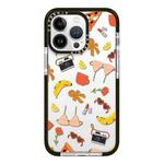 For iPhone 12 Pro Max Simple Illustration Pattern Full Coverage Phone Case(Summer Label C)