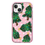 For iPhone 13 Simple Illustration Pattern Full Coverage Phone Case(Christmas Tree A)