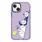 For iPhone 13 Simple Illustration Pattern Full Coverage Phone Case(Summer Panda B)