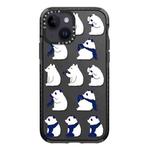 For iPhone 13 Simple Illustration Pattern Full Coverage Phone Case(Summer Panda C)