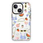 For iPhone 13 mini Simple Illustration Pattern Full Coverage Phone Case(Summer Label B)