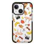 For iPhone 13 mini Simple Illustration Pattern Full Coverage Phone Case(Summer Label C)