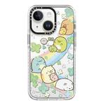 For iPhone 13 mini Simple Illustration Pattern Full Coverage Phone Case(Corner Creature B)