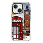 For iPhone 13 mini Simple Illustration Pattern Full Coverage Phone Case(Earlysnow B)