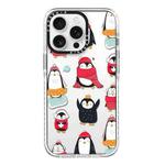 For iPhone 13 Pro Simple Illustration Pattern Full Coverage Phone Case(Winter Penguin)