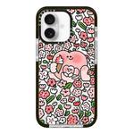 For iPhone 16 Simple Illustration Pattern Full Coverage Phone Case(Cute Little Heart C)