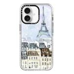 For iPhone 16 Plus Simple Illustration Pattern Full Coverage Phone Case(Earlysnow A)