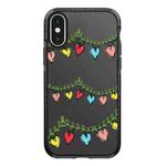 For iPhone X / XS Simple Illustration Pattern Full Coverage Phone Case(Christmas Tree B)